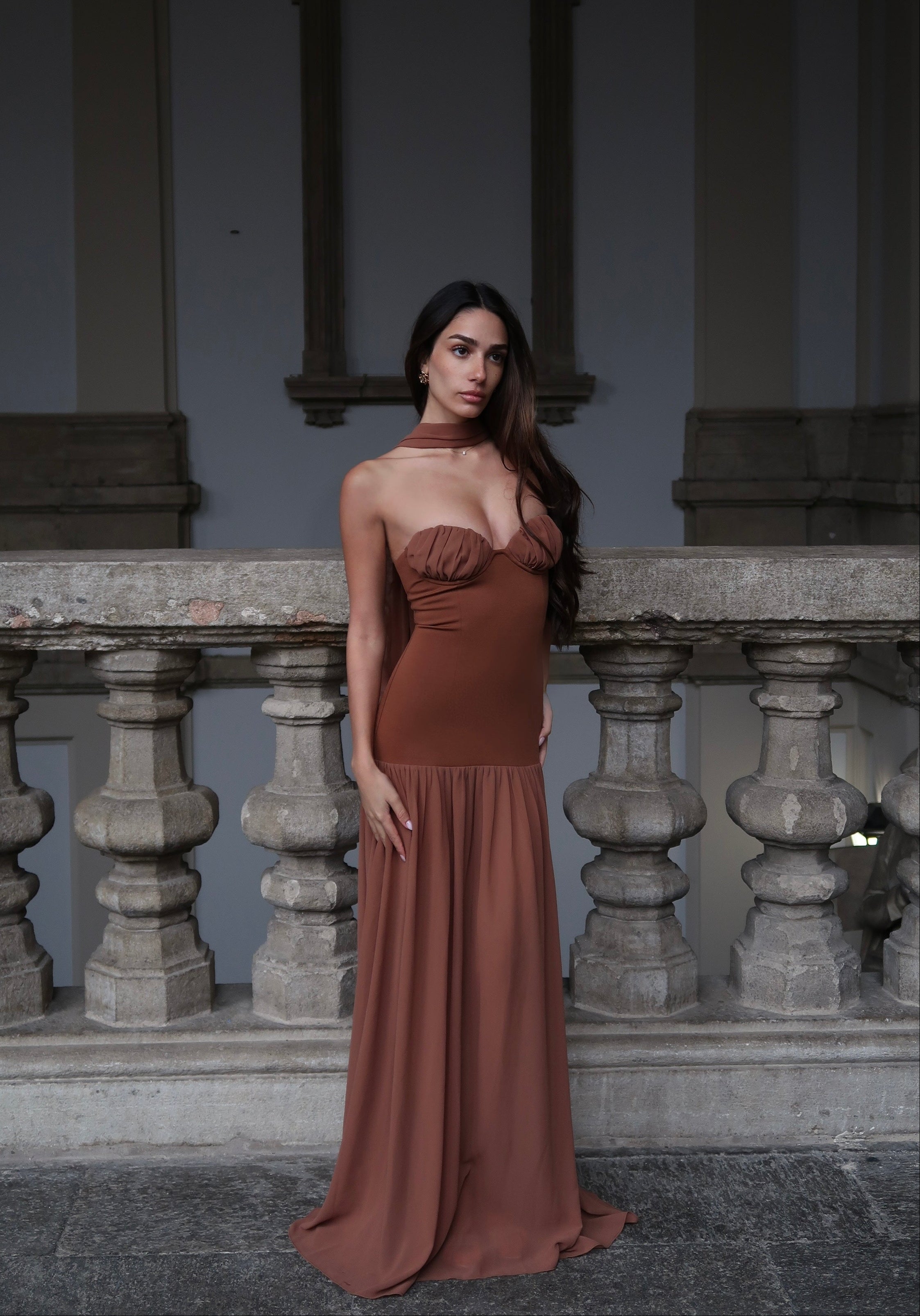 Brown Maxi Dress