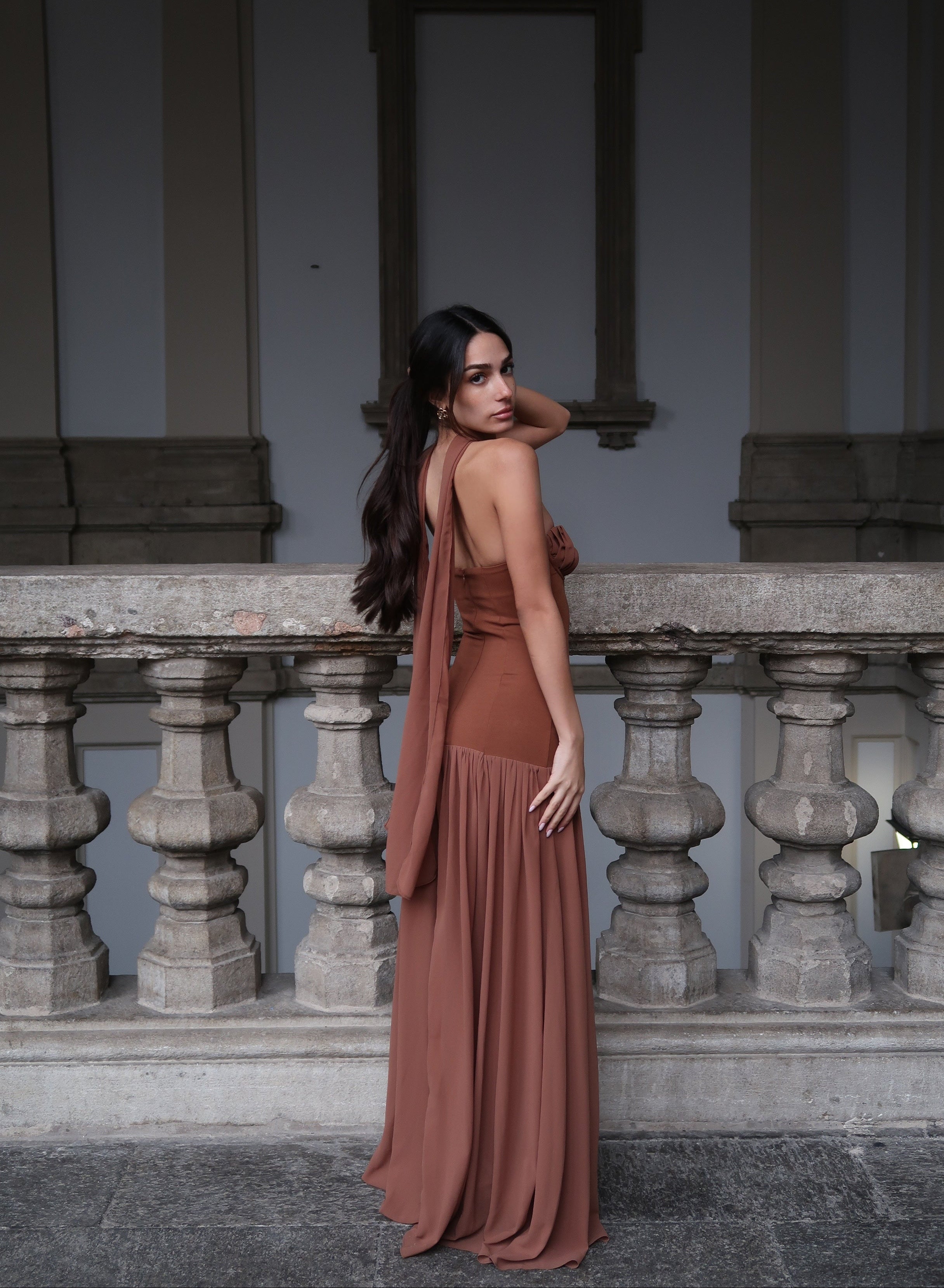 Brown Maxi Dress