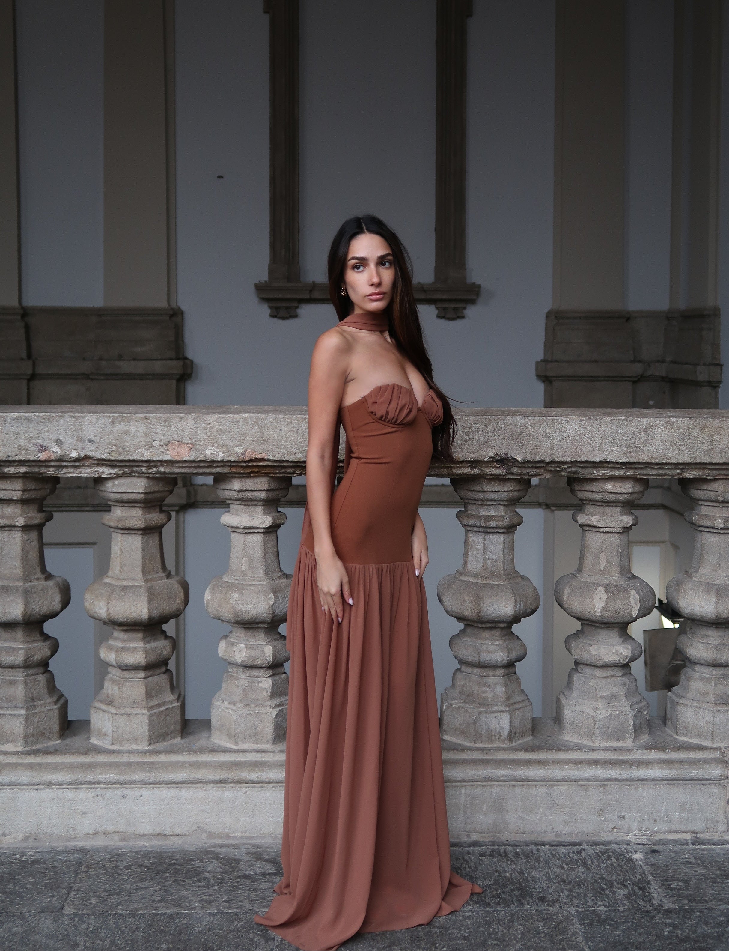 Brown Maxi Dress